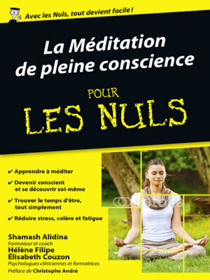 cover image of La Méditation de pleine conscience pour les Nuls poche